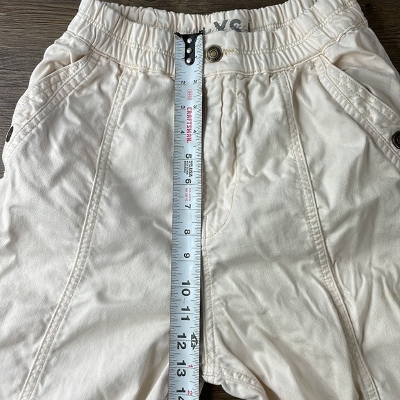 We the Free Women’s Cream High Rise Revival Cotton Denim Joggers, size XS - Picture 8 of 16